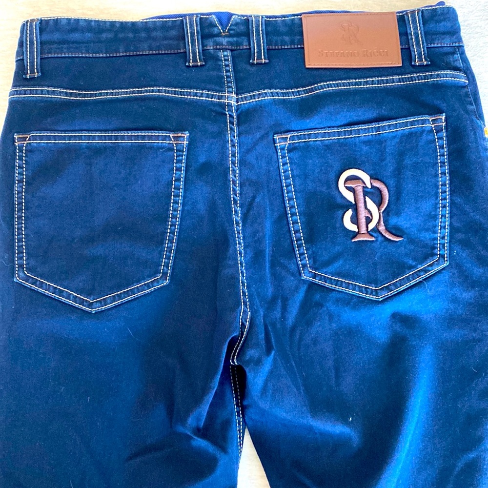 NWOT Stefano Ricci Men’s Blue Slim Jeans Size 34
